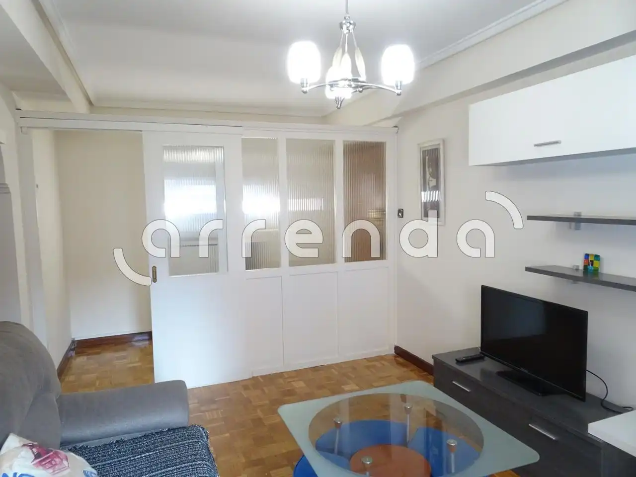 Sala d'estar de Pis de lloguer en Santander amb Calefacció i Moblat