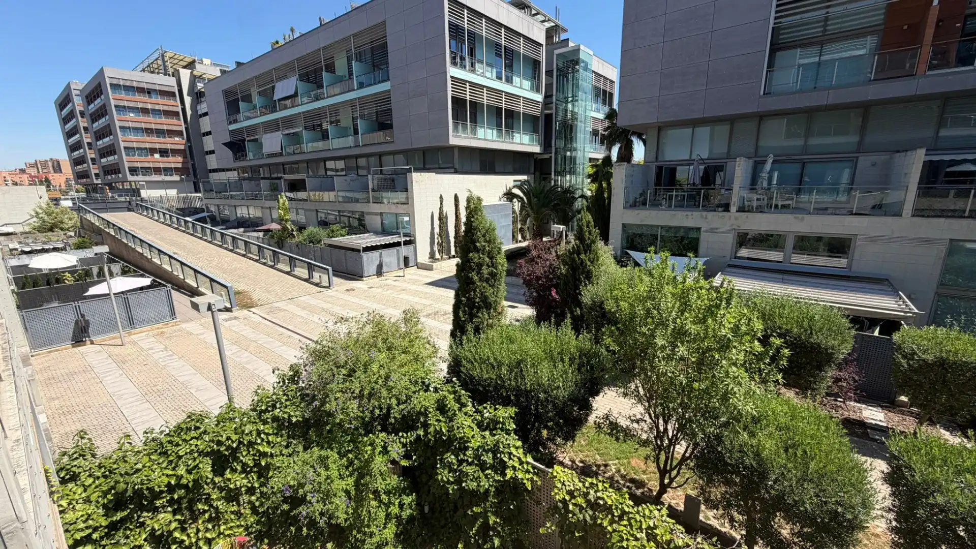 Terrasse von Wohnung zur Miete in Valencia mit Klimaanlage, Heizung und Parkett