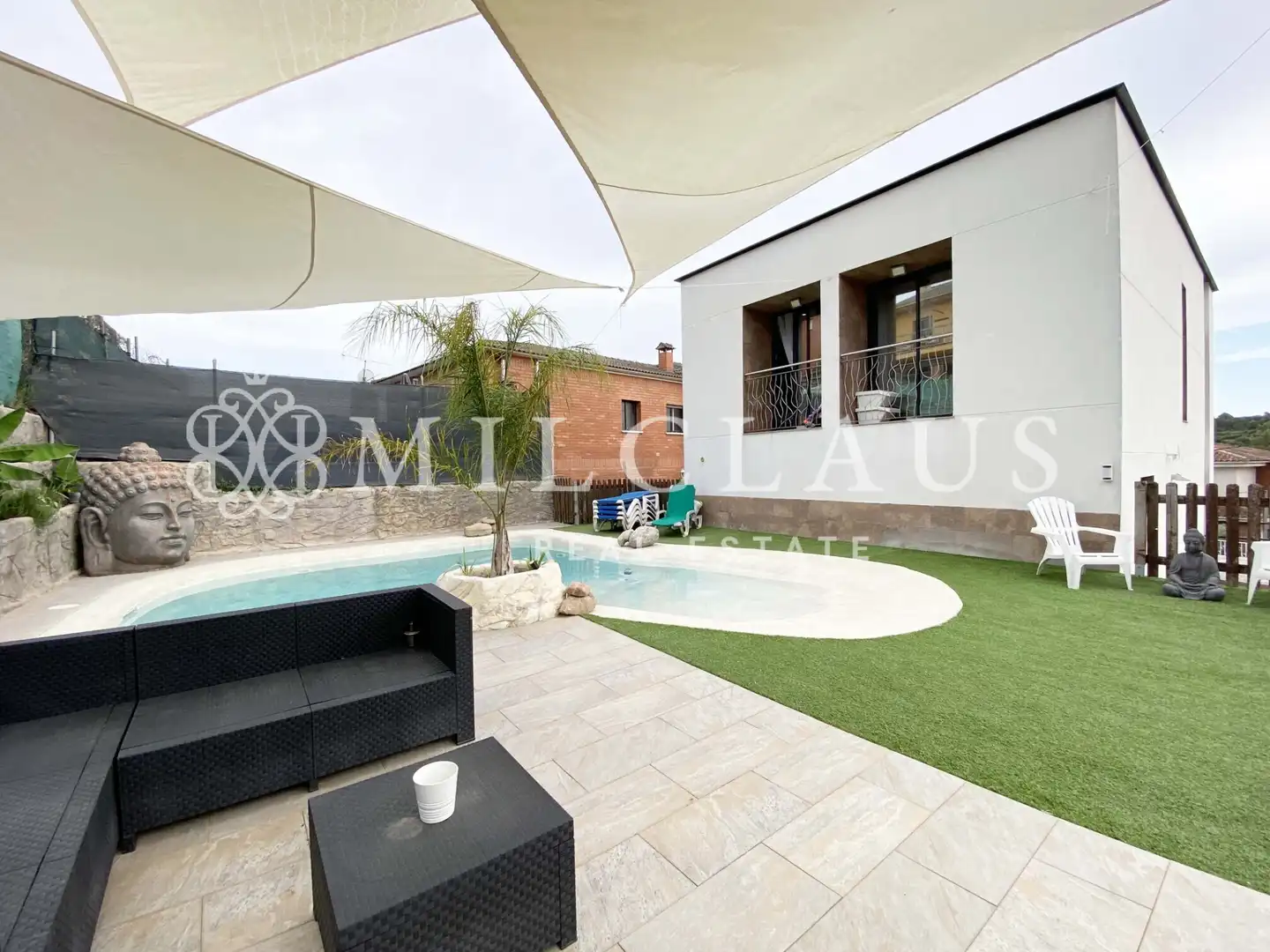 Terrasse von Haus oder Chalet zum Verkauf in Lliçà d'Amunt mit Klimaanlage, Heizung und Privatgarten