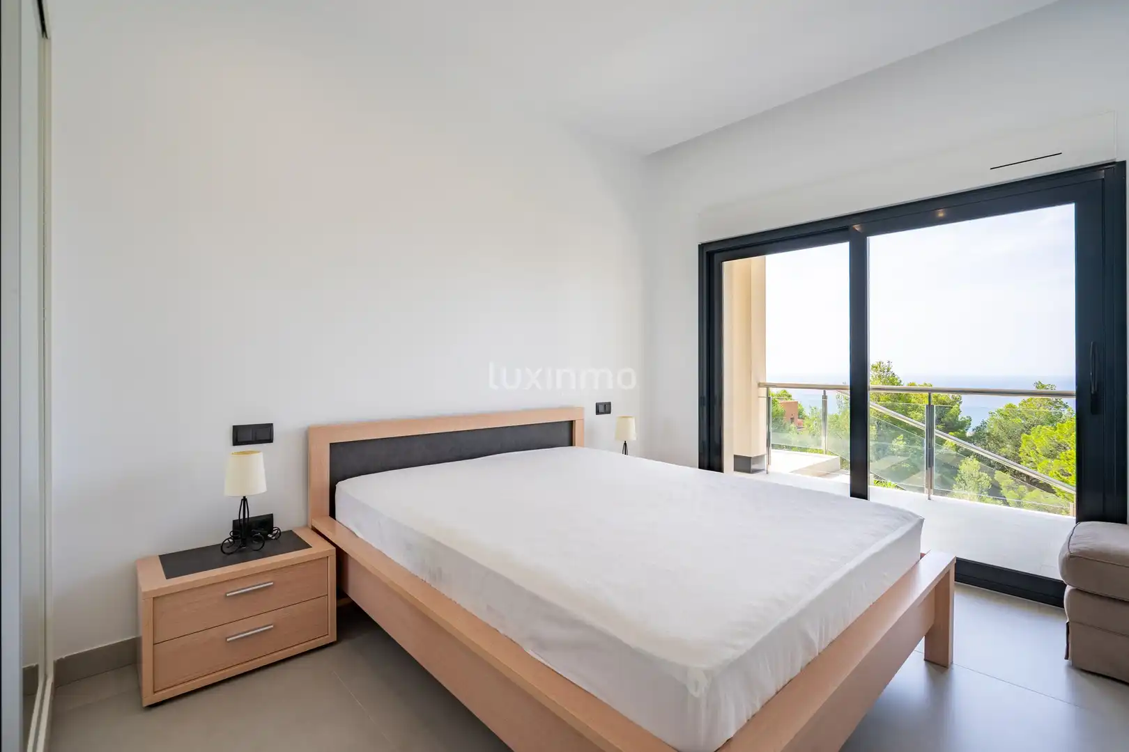 Schlafzimmer von Haus oder Chalet zum Verkauf in Altea mit Klimaanlage, Heizung und Terrasse