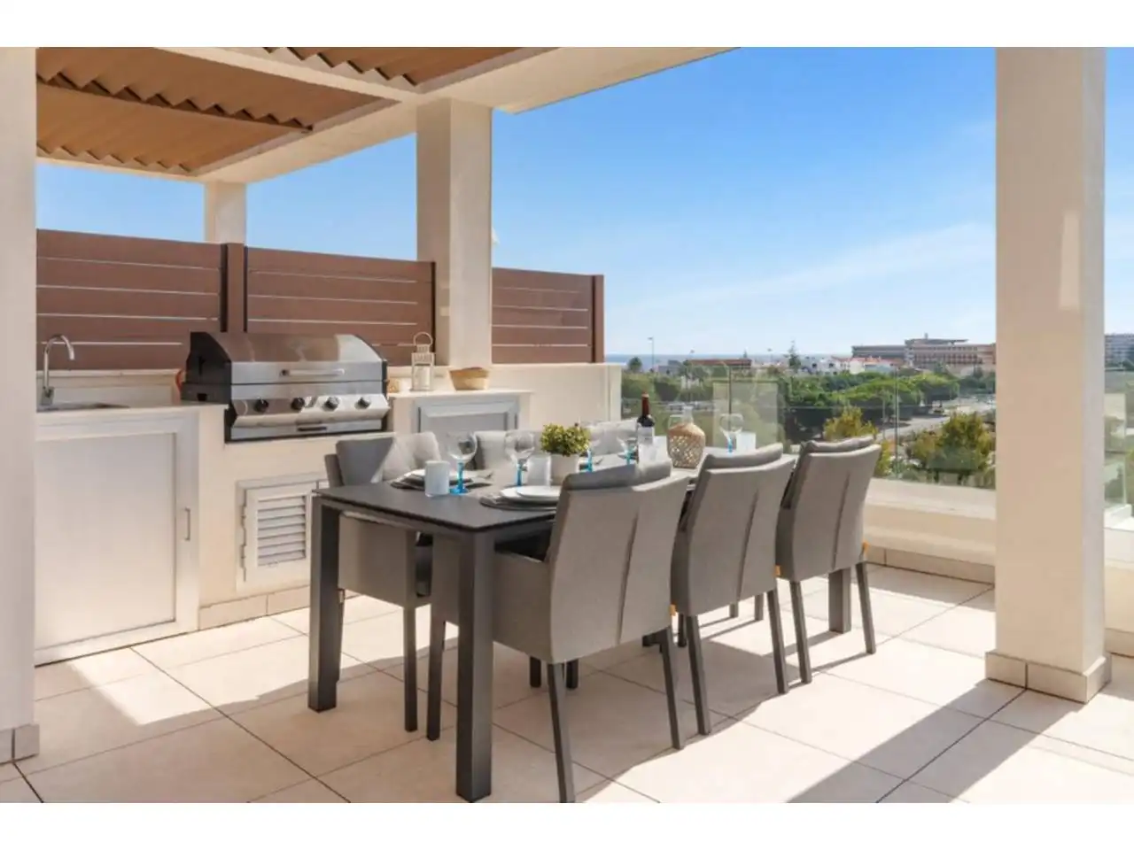 Terraza de Ático en venta en Mijas con Aire acondicionado, Terraza y Trastero