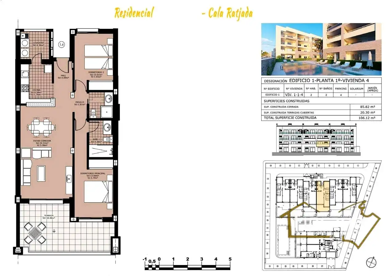 Flat for sale in Capdepera  with Air Conditioner, Private garden and Storage room