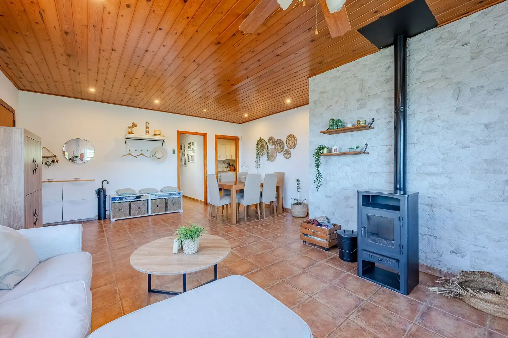 Living room of Houses for sale in Sant Cebrià de Vallalta  with Heating, Private garden and Storage room