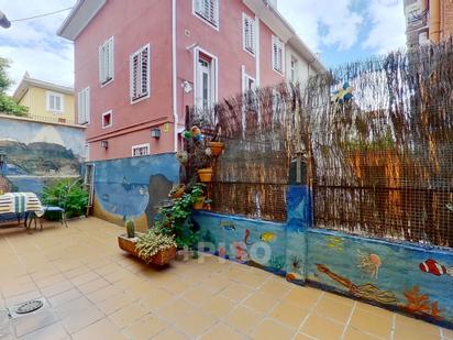 Exterior view of Single-family semi-detached for sale in  Madrid Capital  with Air Conditioner