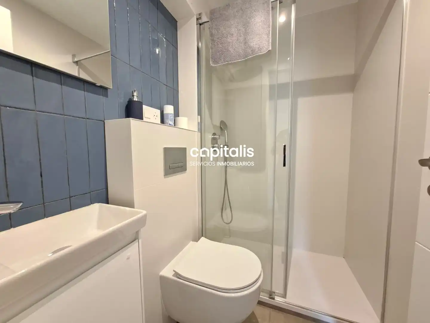 Bathroom of Flat for rent in Madrid  with Air Conditioner, Heating and Furnished