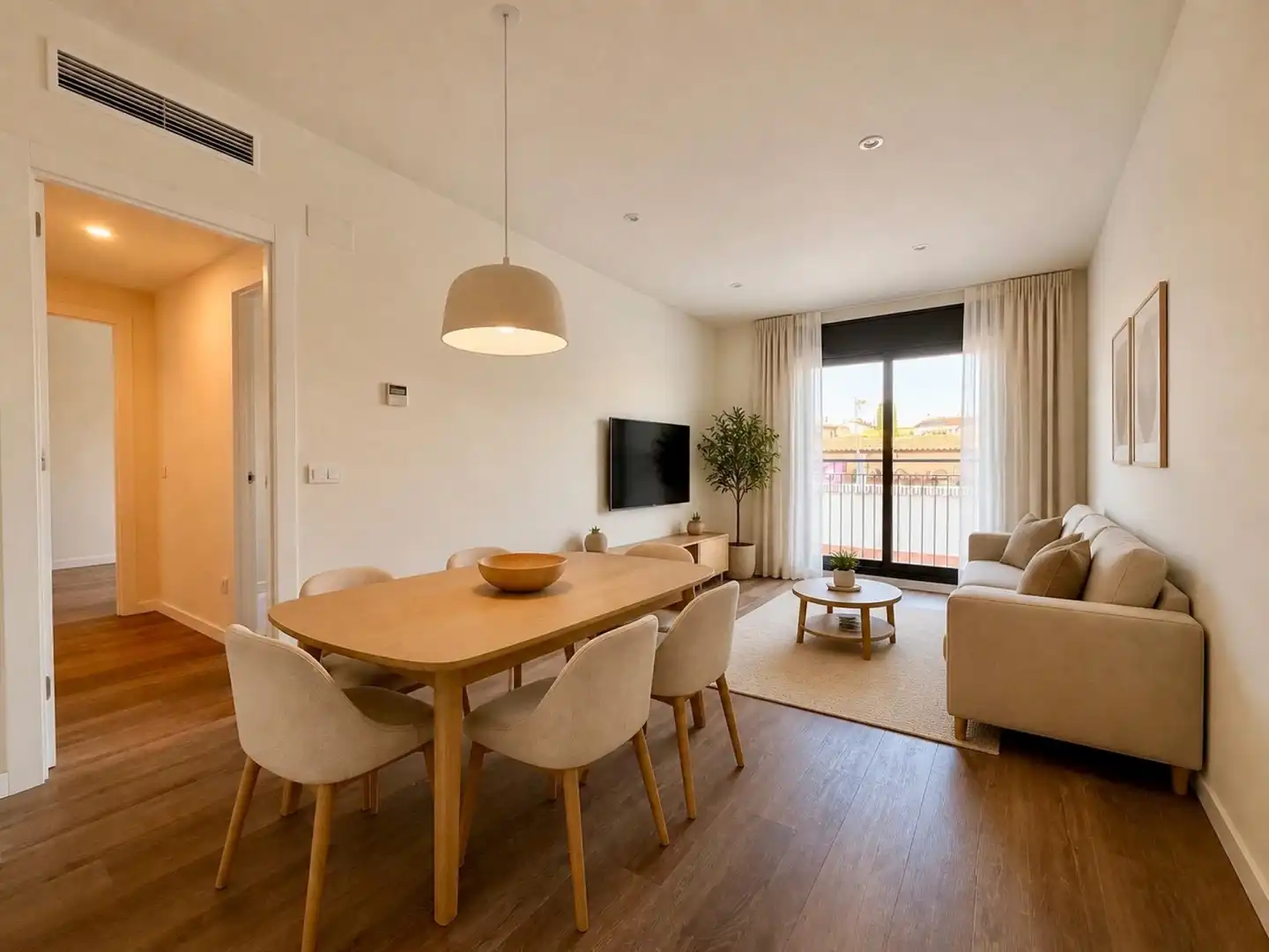 Living room of Flat for sale in Palafolls  with Air Conditioner and Balcony
