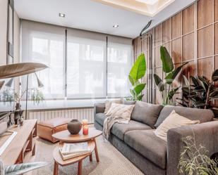 Living room of Apartment to rent in  Madrid Capital  with Air Conditioner, Heating and Furnished