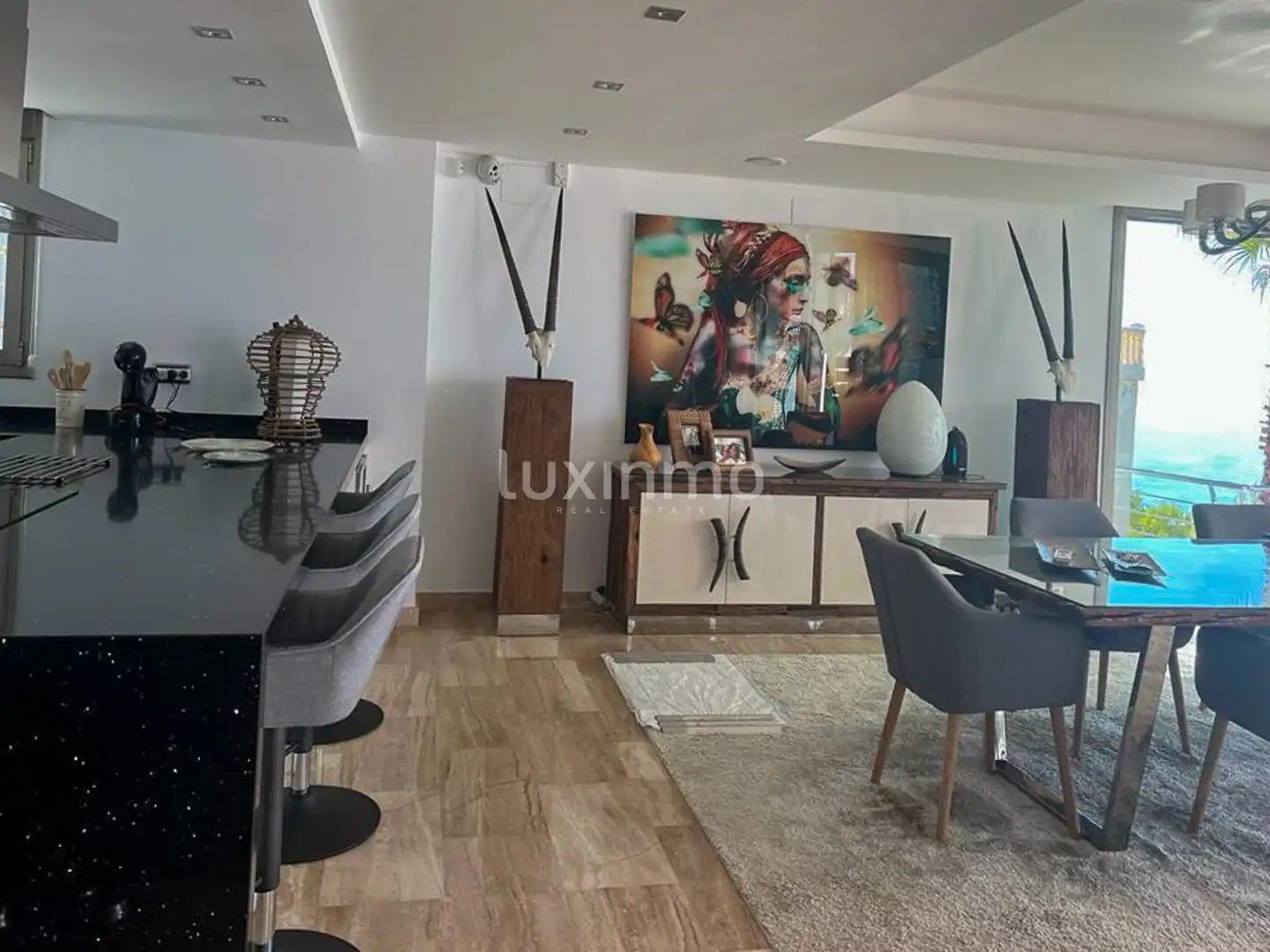 Sala de estar de Casa o chalet en venta en Altea con Aire acondicionado, Calefacción y Jardín privado
