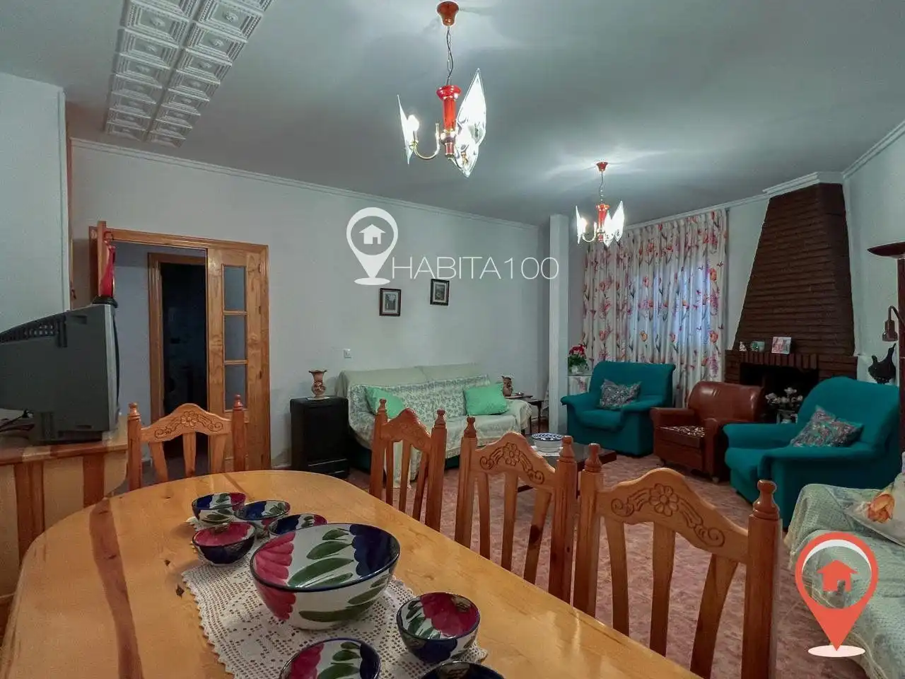 Living room of Houses for sale in Portilla  with Heating and Furnished