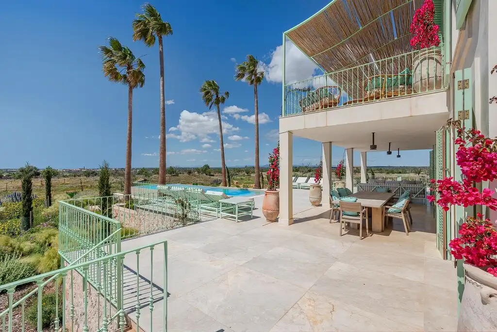 Terraza de Finca rústica en venta en Santanyí con Aire acondicionado, Calefacción y Jardín privado