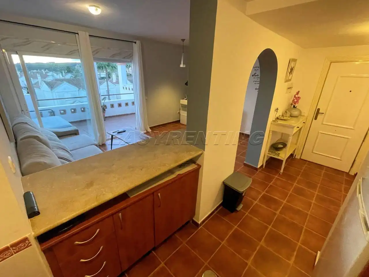 Cuina de Apartament de lloguer en La Alcaidesa amb Terrassa, Moblat i Piscina comunitària