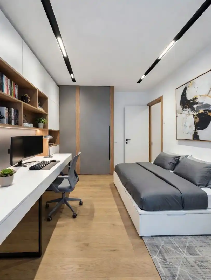 Schlafzimmer von Erdgeschoss zum Verkauf in Barcelona mit Heizung, Terrasse und Möbliert