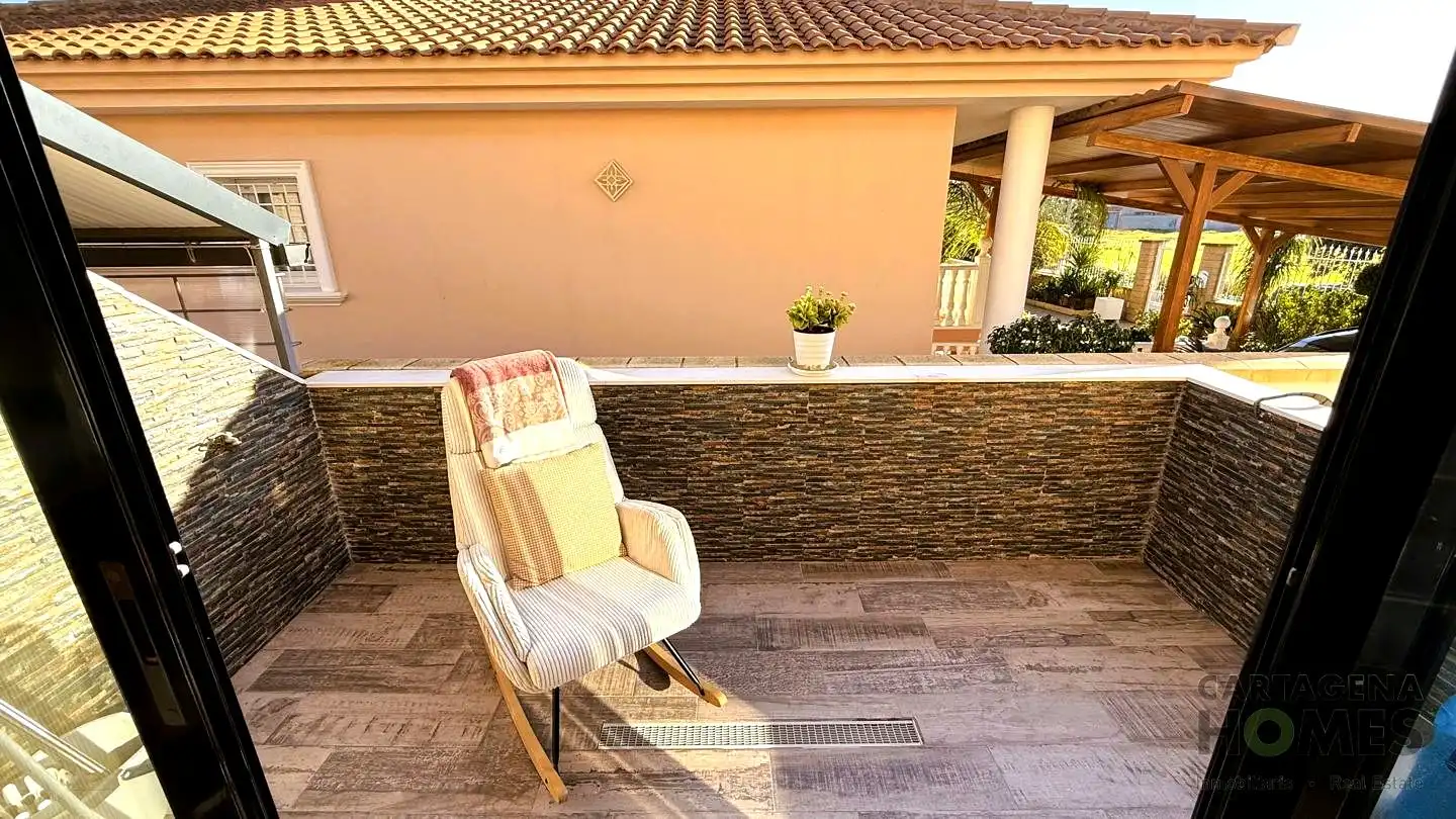 Terraza de Casa adosada en venta en Cartagena con Aire acondicionado, Jardín privado y Parquet