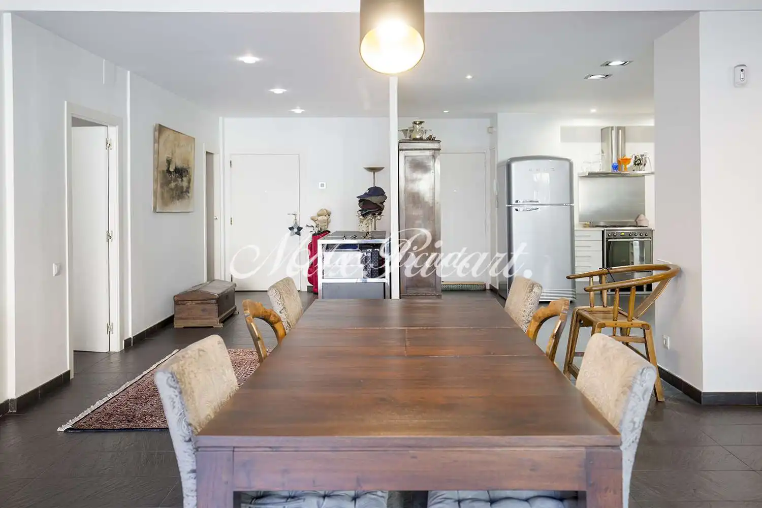 Dining room of Flat for rent in Barcelona  with Air Conditioner, Heating and Terrace