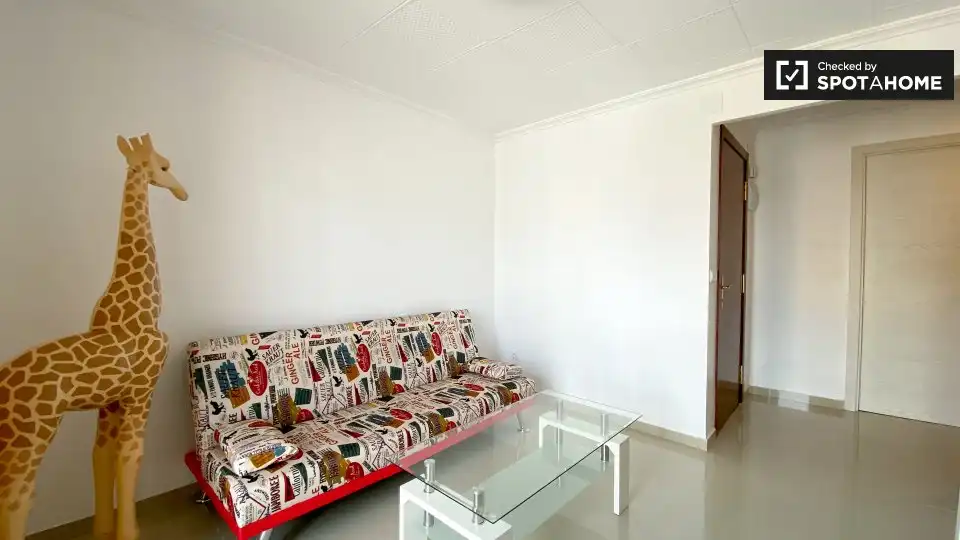 Sala d'estar de Pis per a compartir en Valencia amb Aire condicionat, Calefacció i Terrassa