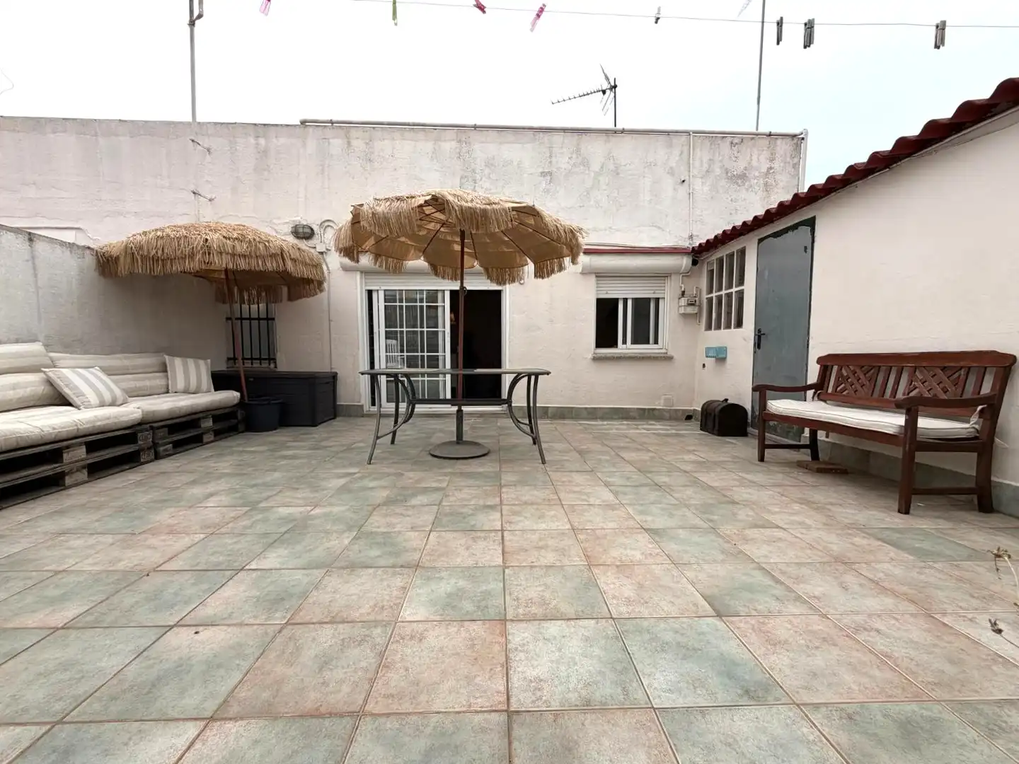 Terrasse von Wohnung zum Verkauf in Terrassa mit Parkett und Terrasse