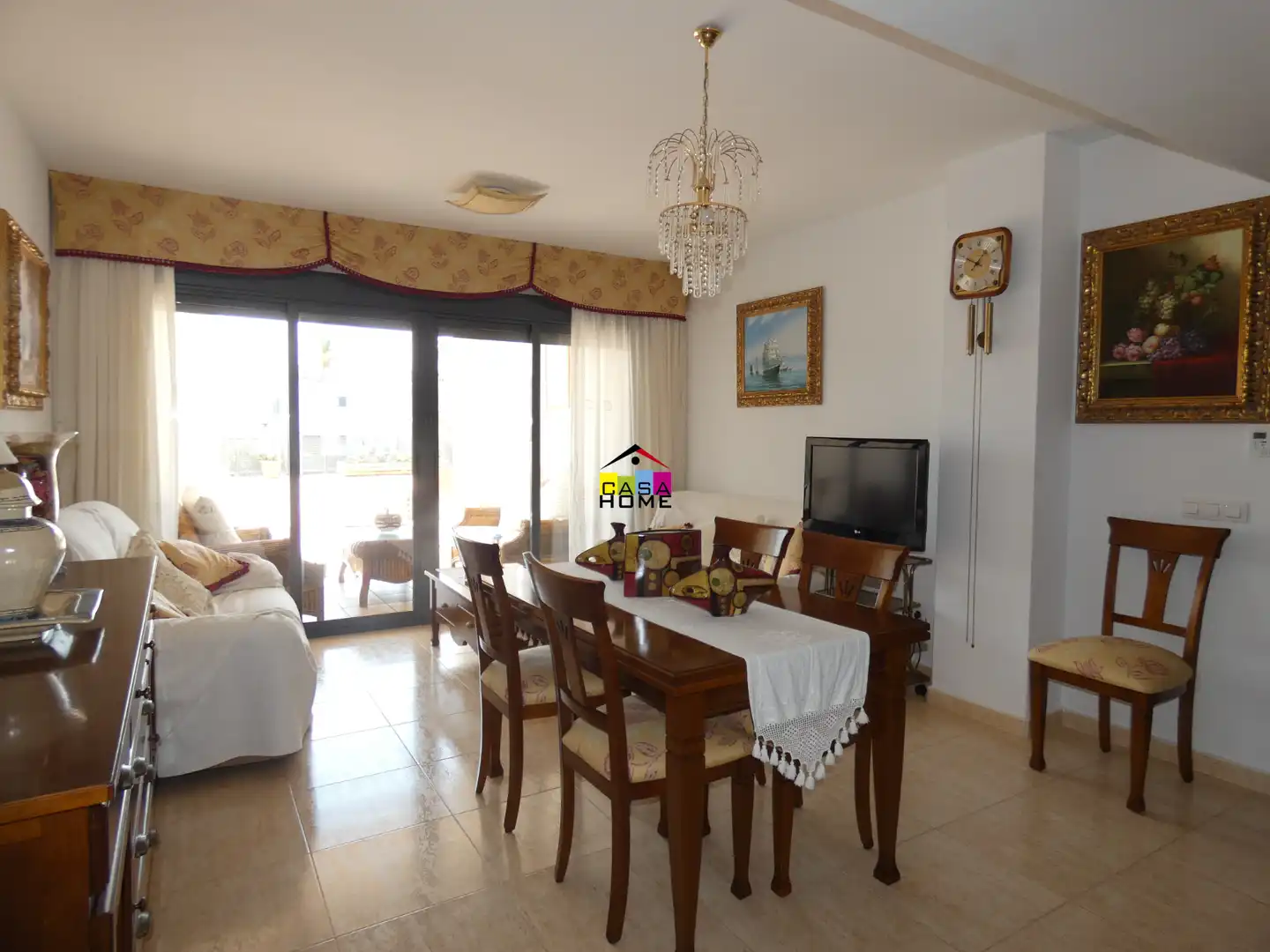 Menjador de Apartament en venda en Benicasim / Benicàssim amb Aire condicionat, Terrassa i Traster