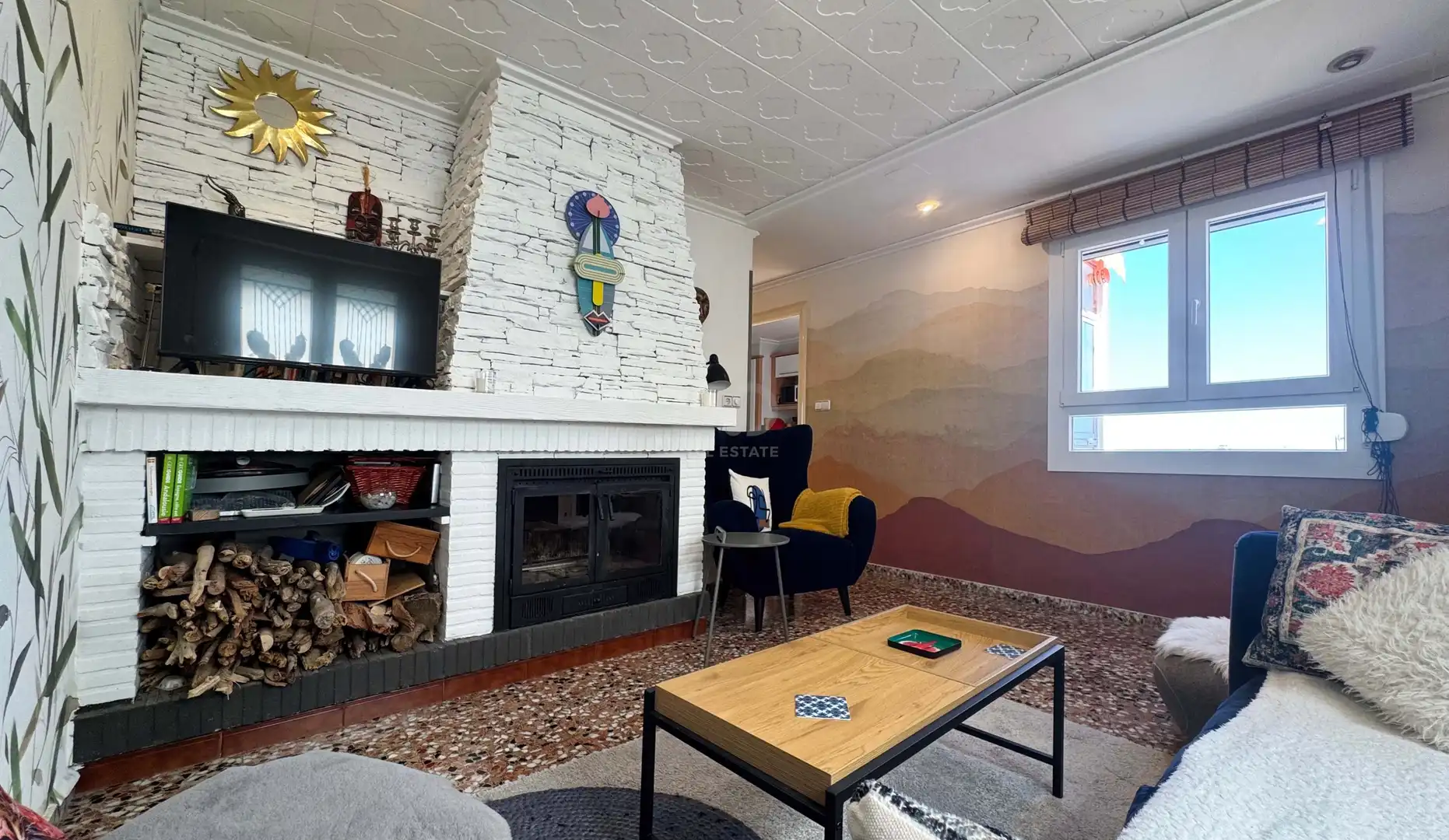 Sala d'estar de Pis en venda en Pego amb Aire condicionat i Terrassa