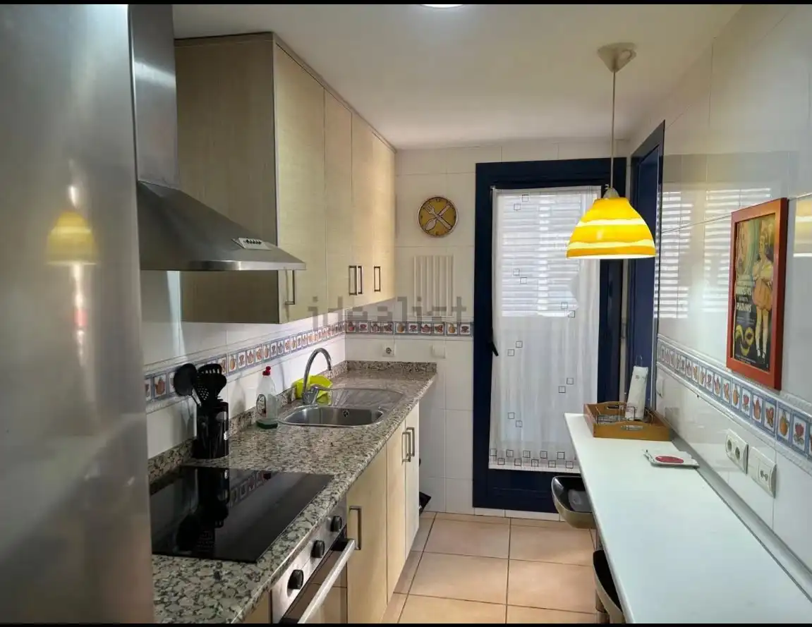 Cocina de Apartamento en venta en La Pobla de Farnals con Aire acondicionado, Calefacción y Jardín privado