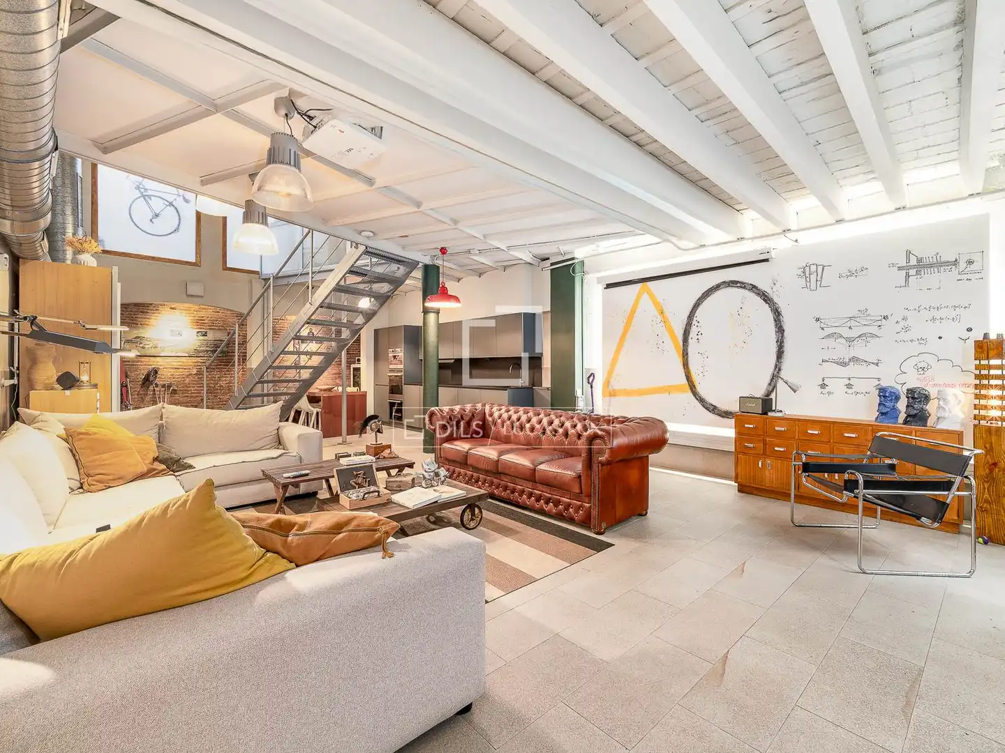 Sala de estar de Piso en venta en Barcelona con Aire acondicionado, Calefacción y Terraza