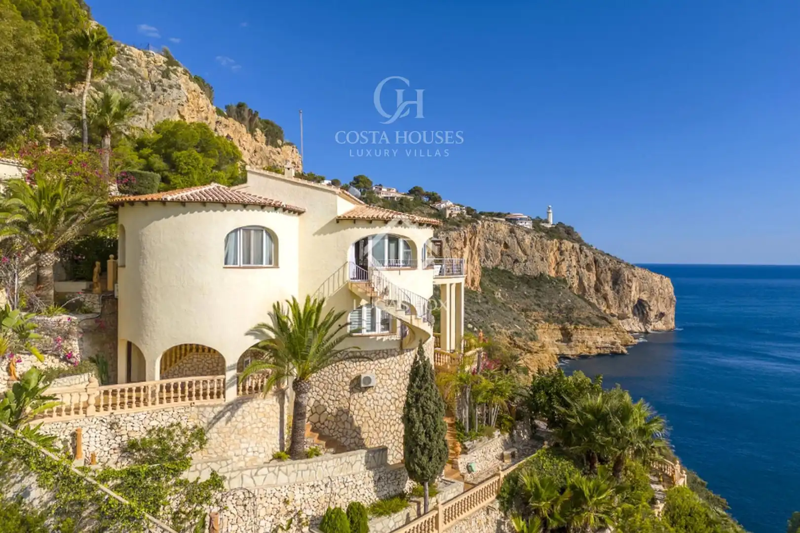 Außenansicht von Haus oder Chalet zum Verkauf in Jávea / Xàbia mit Klimaanlage, Privatgarten und Terrasse