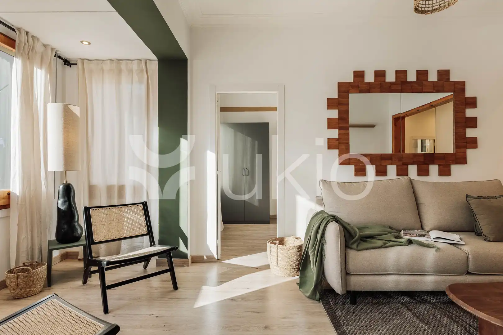 Sala d'estar de Apartament de lloguer en Barcelona amb Aire condicionat, Calefacció i Moblat