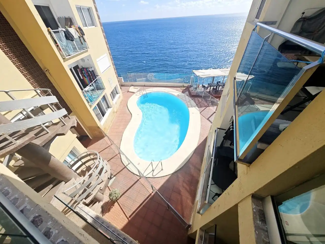 Schwimmbecken von Wohnung zur Miete in San Bartolomé de Tirajana mit Terrasse, Möbliert und Balkon