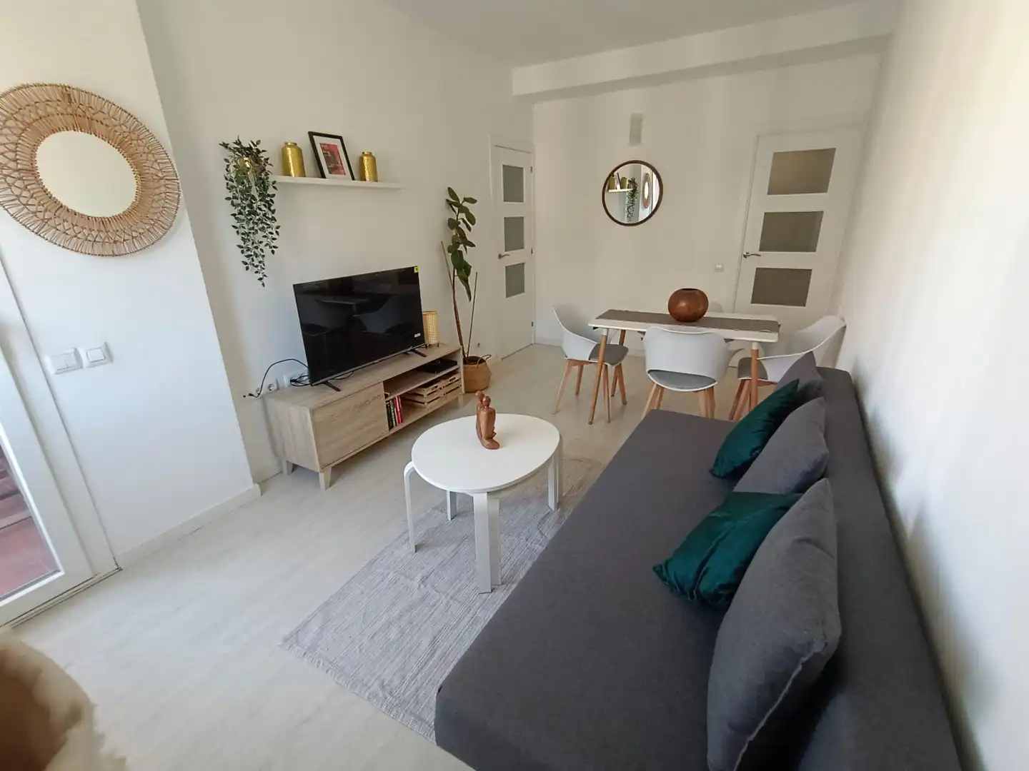 Wohnzimmer von Wohnungen zur Miete in Barcelona mit Klimaanlage, Heizung und Parkett