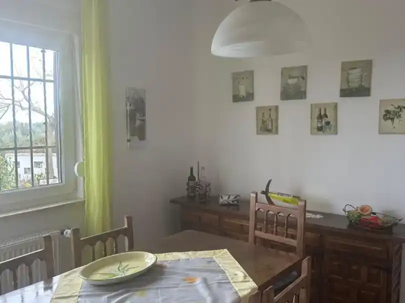 Esszimmer von Country house zum Verkauf in San Jorge / Sant Jordi mit Klimaanlage und Schwimmbad