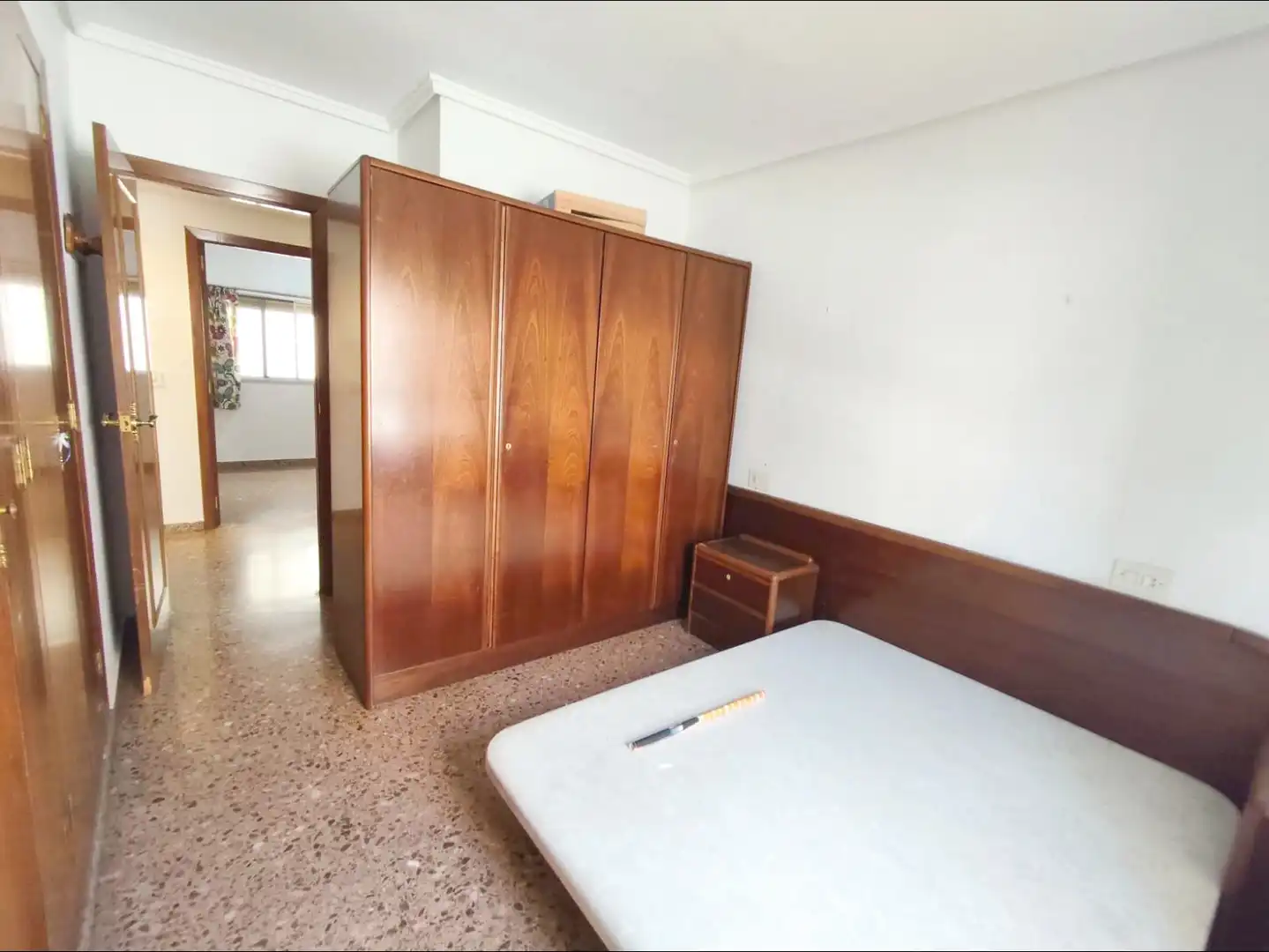 Bedroom of Flat for sale in Valencia  with Air Conditioner, Terrace and Balcony