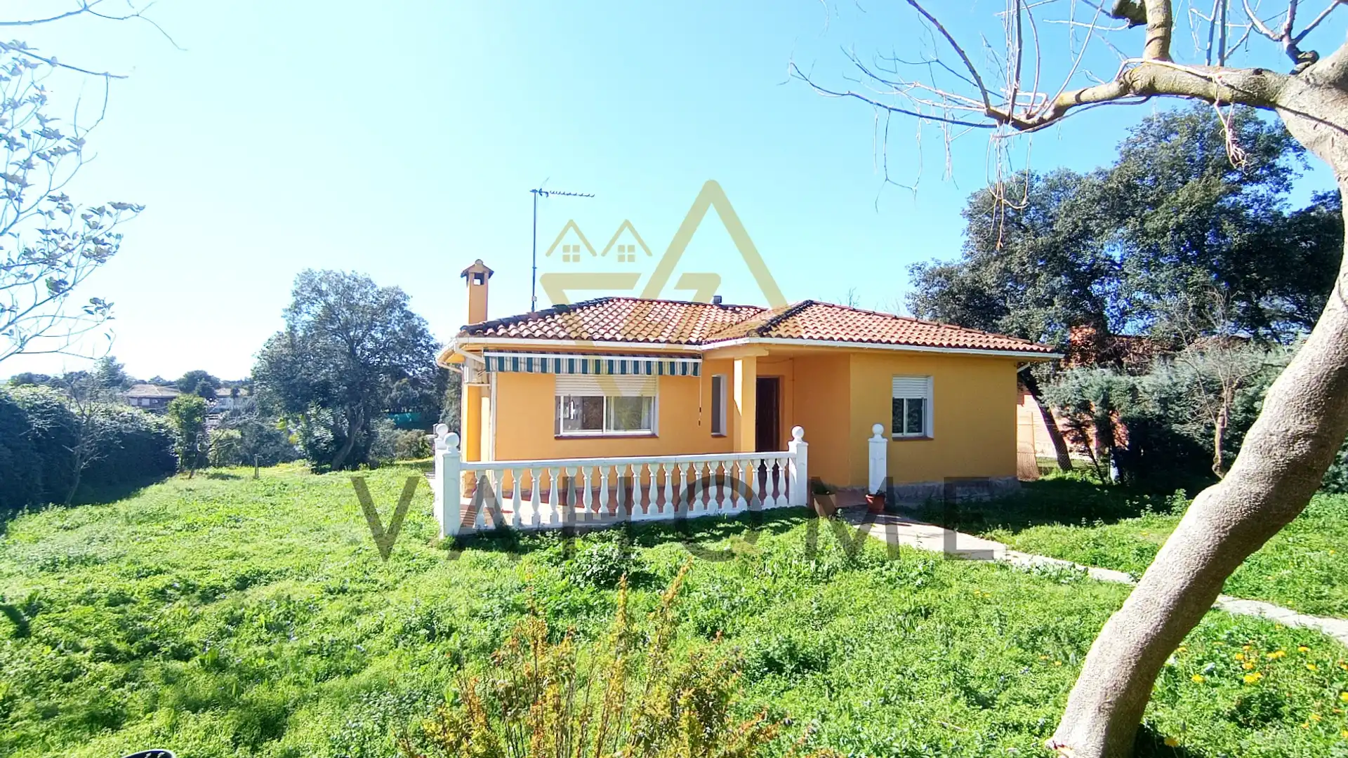 Garden of Houses for sale in San Román de los Montes  with Heating, Private garden and Terrace
