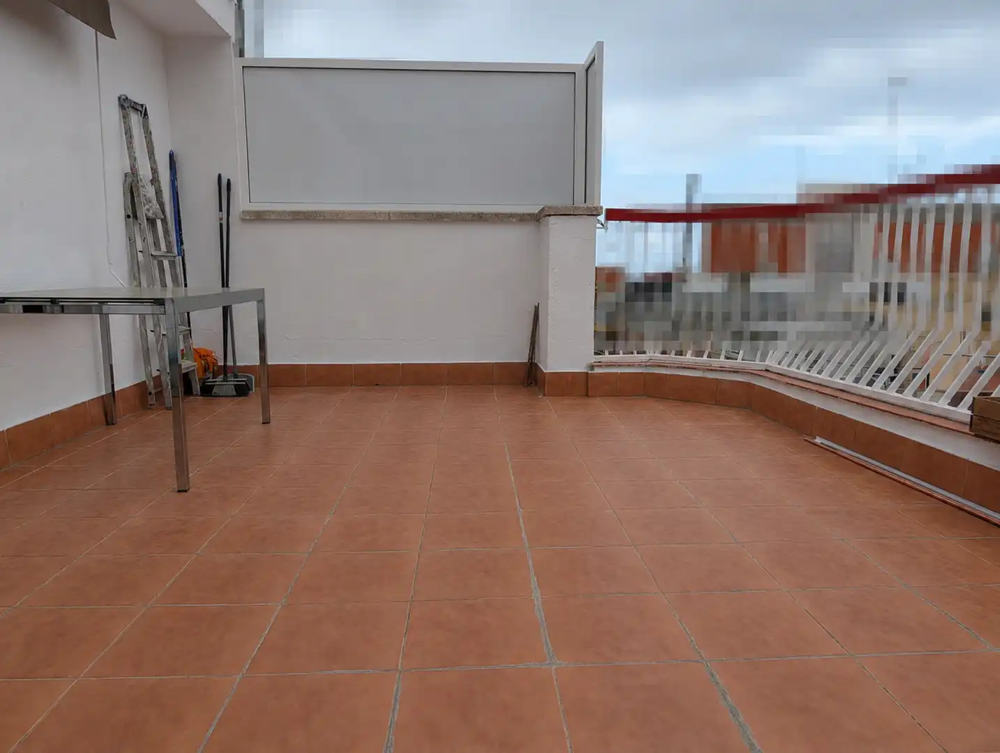 Terrace of Attic for rent in Badalona  with Air Conditioner, Parquet flooring and Terrace