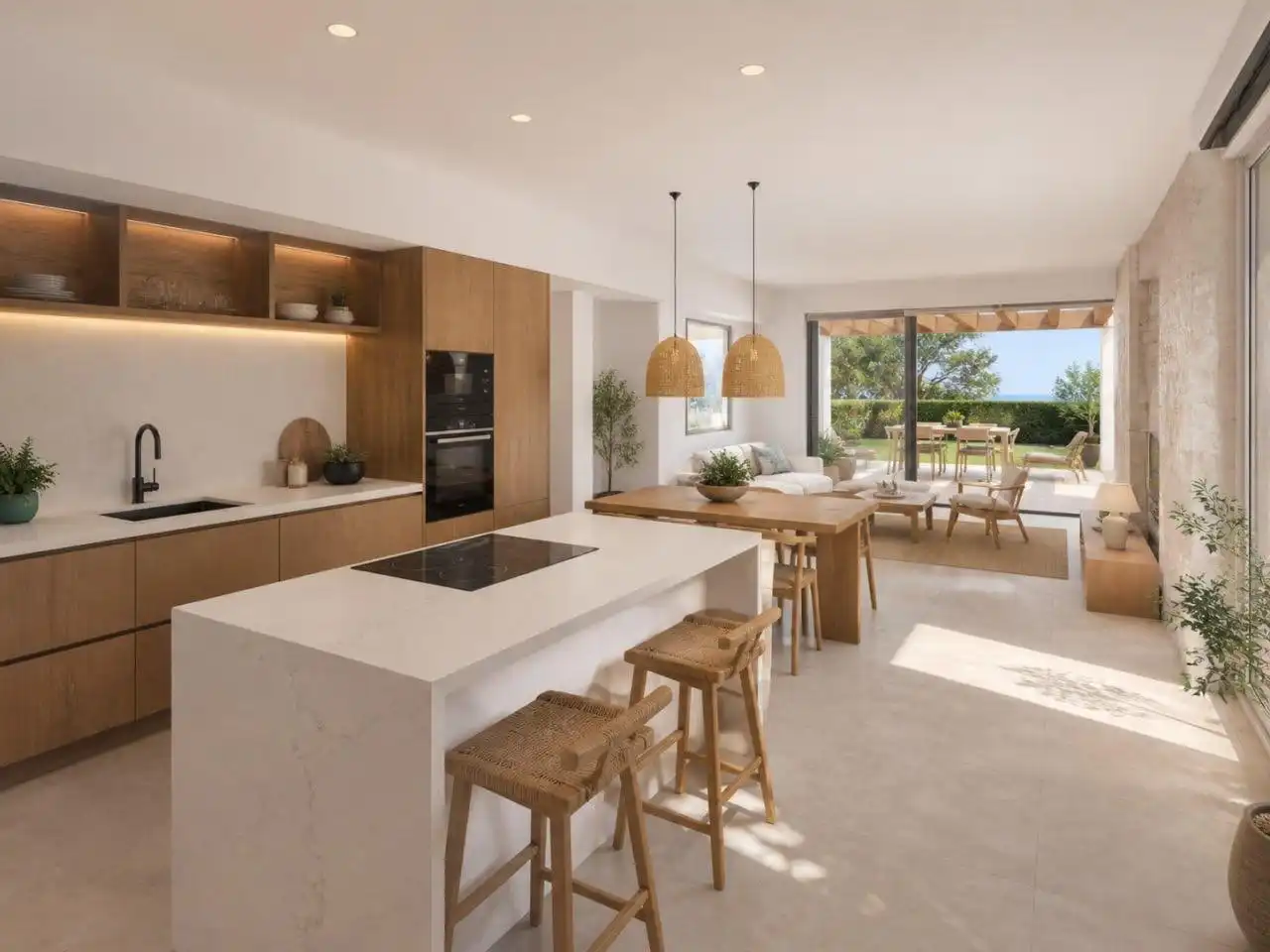Cuina de Casa o xalet en venda en Roses amb Aire condicionat, Calefacció i Jardí privat