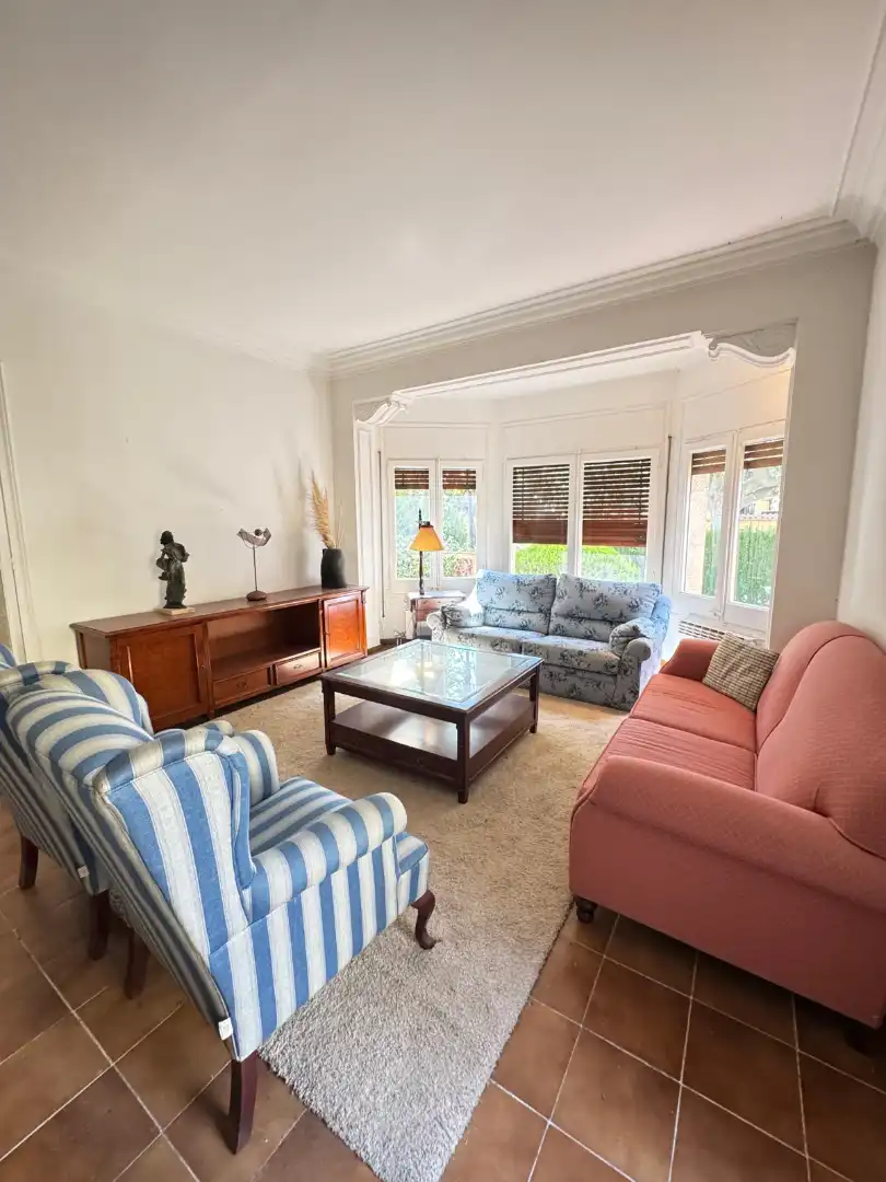 Living room of Houses for sale in Argentona  with Heating, Private garden and Parquet flooring