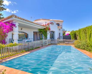 Swimming pool of Single-family semi-detached to rent in Mijas  with Air Conditioner, Heating and Private garden