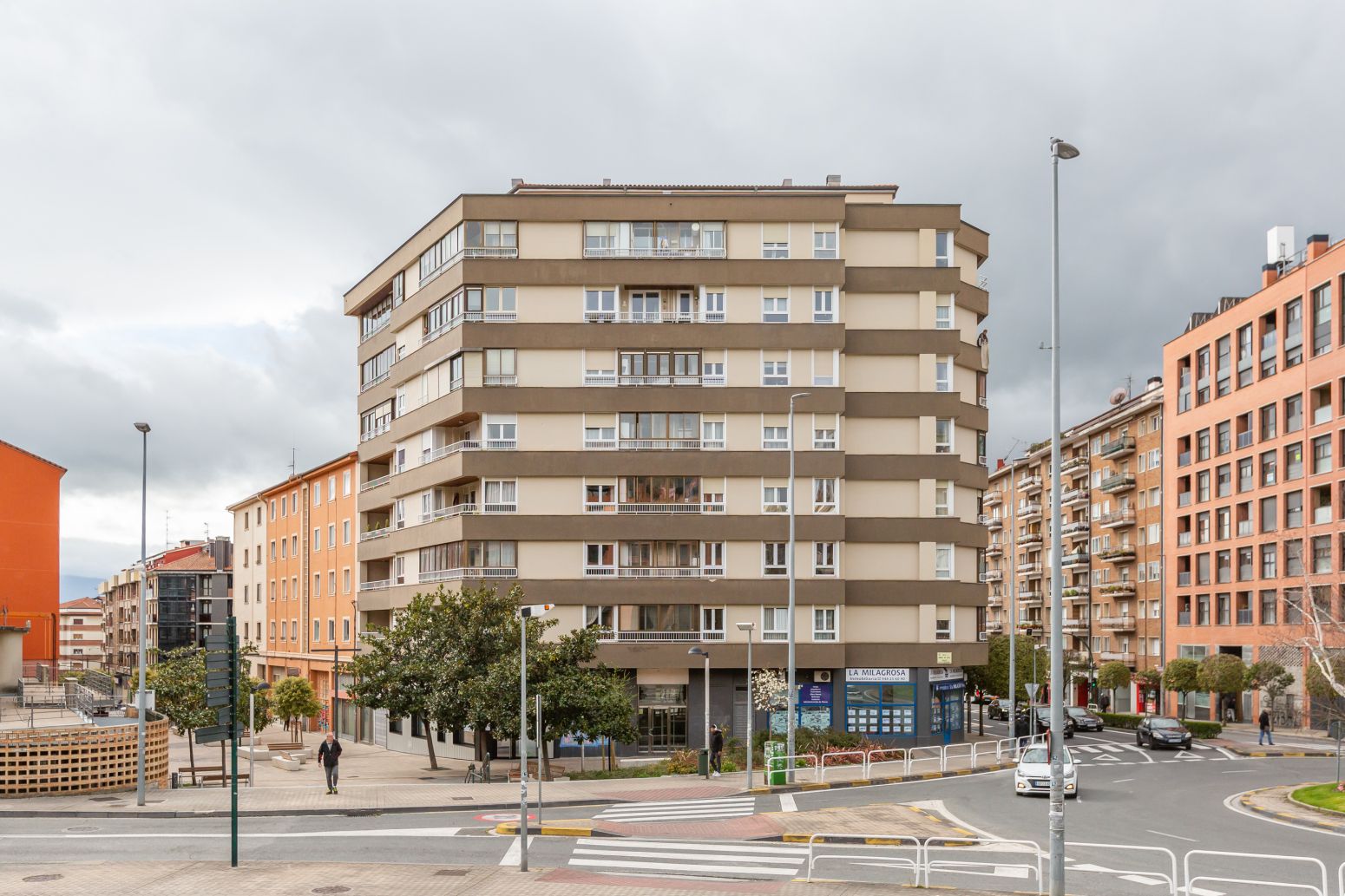 Exterior view of Flat for sale in  Pamplona / Iruña  with Heating, Parquet flooring and Terrace