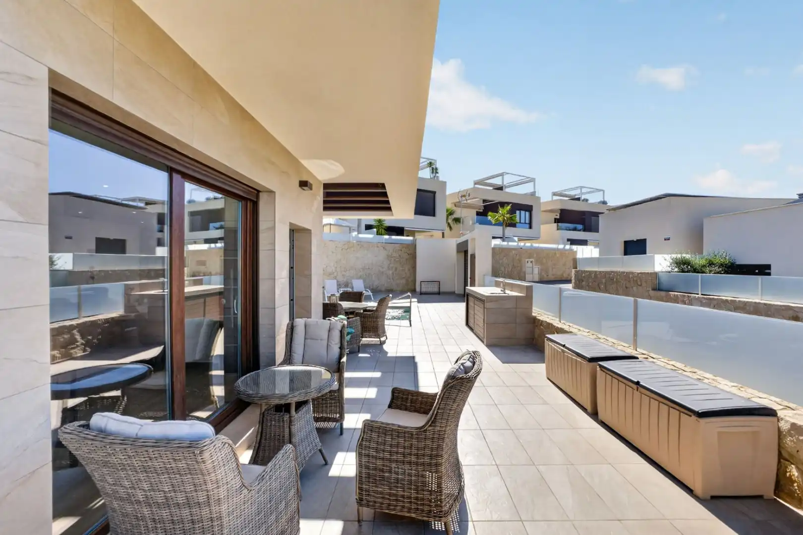 Terraza de Casa o chalet en venta en Rojales con Aire acondicionado, Jardín privado y Terraza