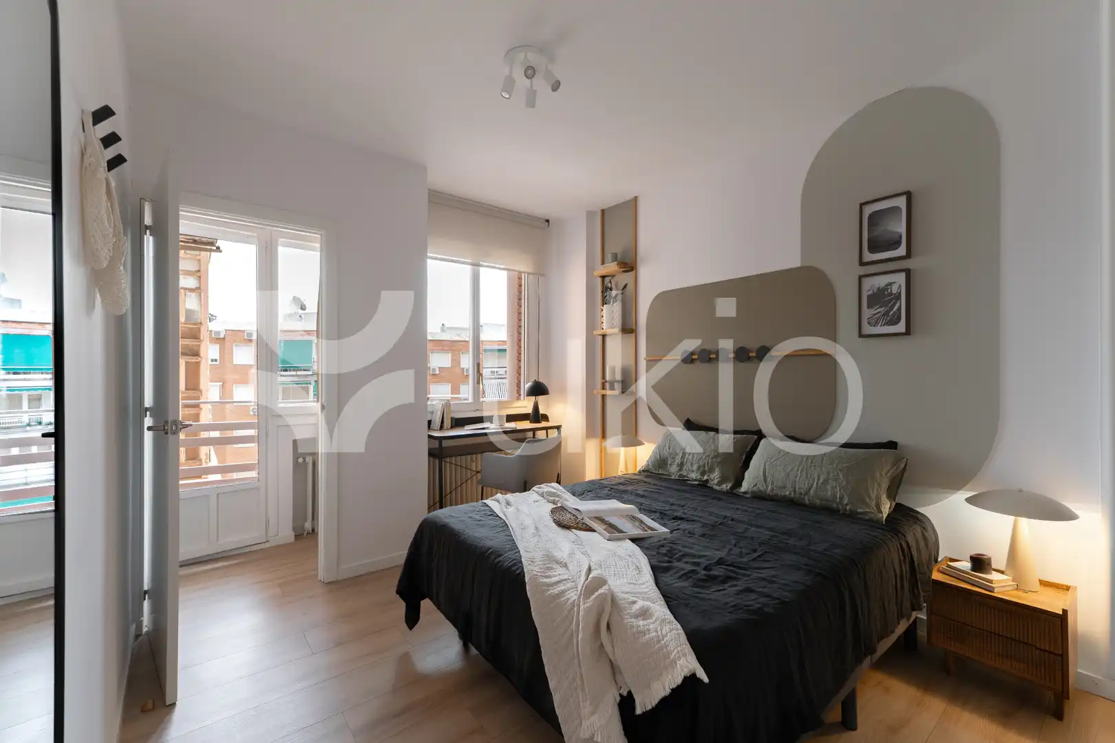 Habitación de Apartamento de alquiler en Madrid con Aire acondicionado, Calefacción y Amueblado