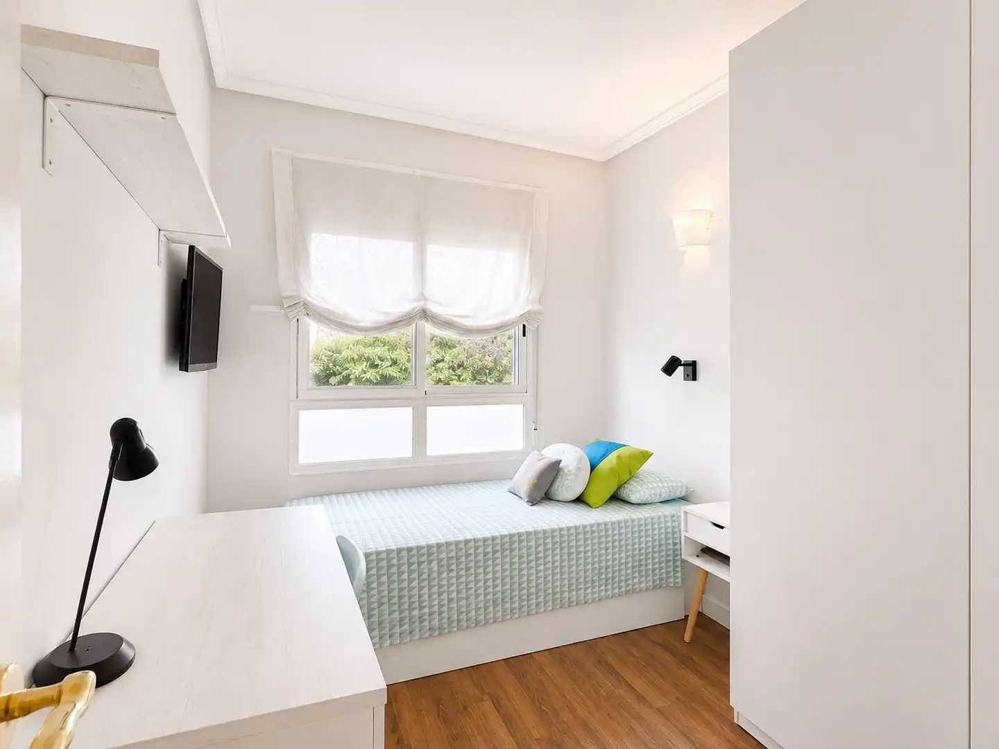 Bedroom of Flat for rent in Valencia  with Heating, Parquet flooring and Furnished