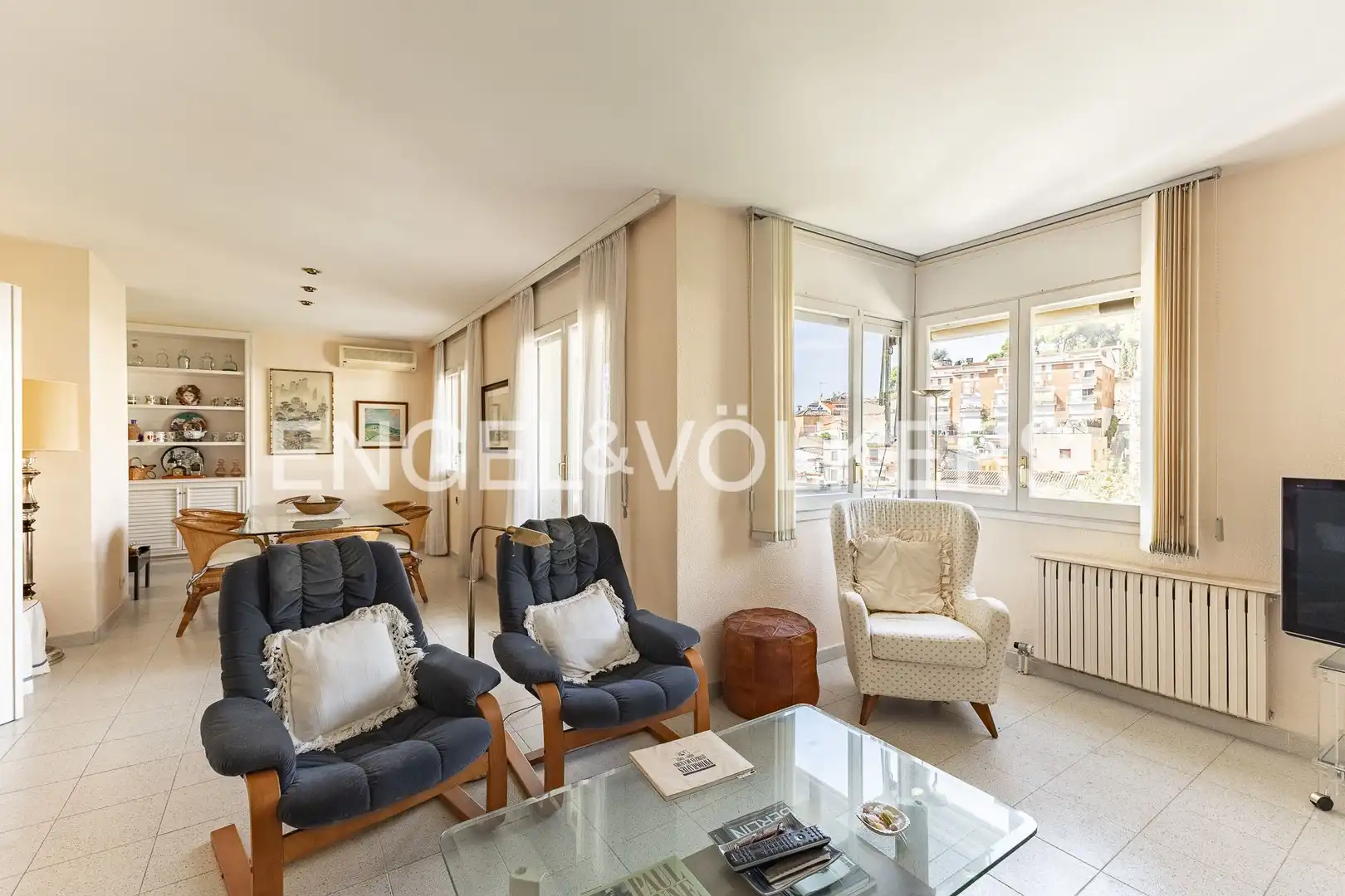 Living room of Flat for sale in Caldes d'Estrac  with Air Conditioner, Heating and Private garden