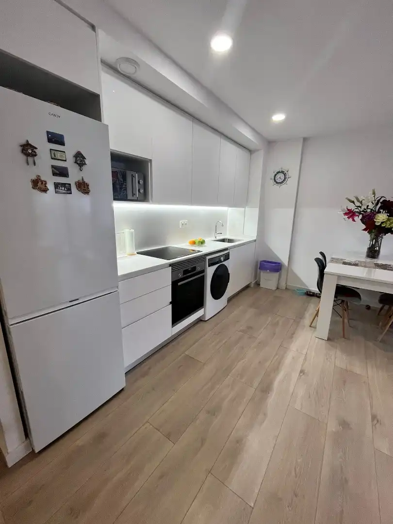 Kitchen of Flat for sale in Cubelles  with Air Conditioner, Parquet flooring and Terrace