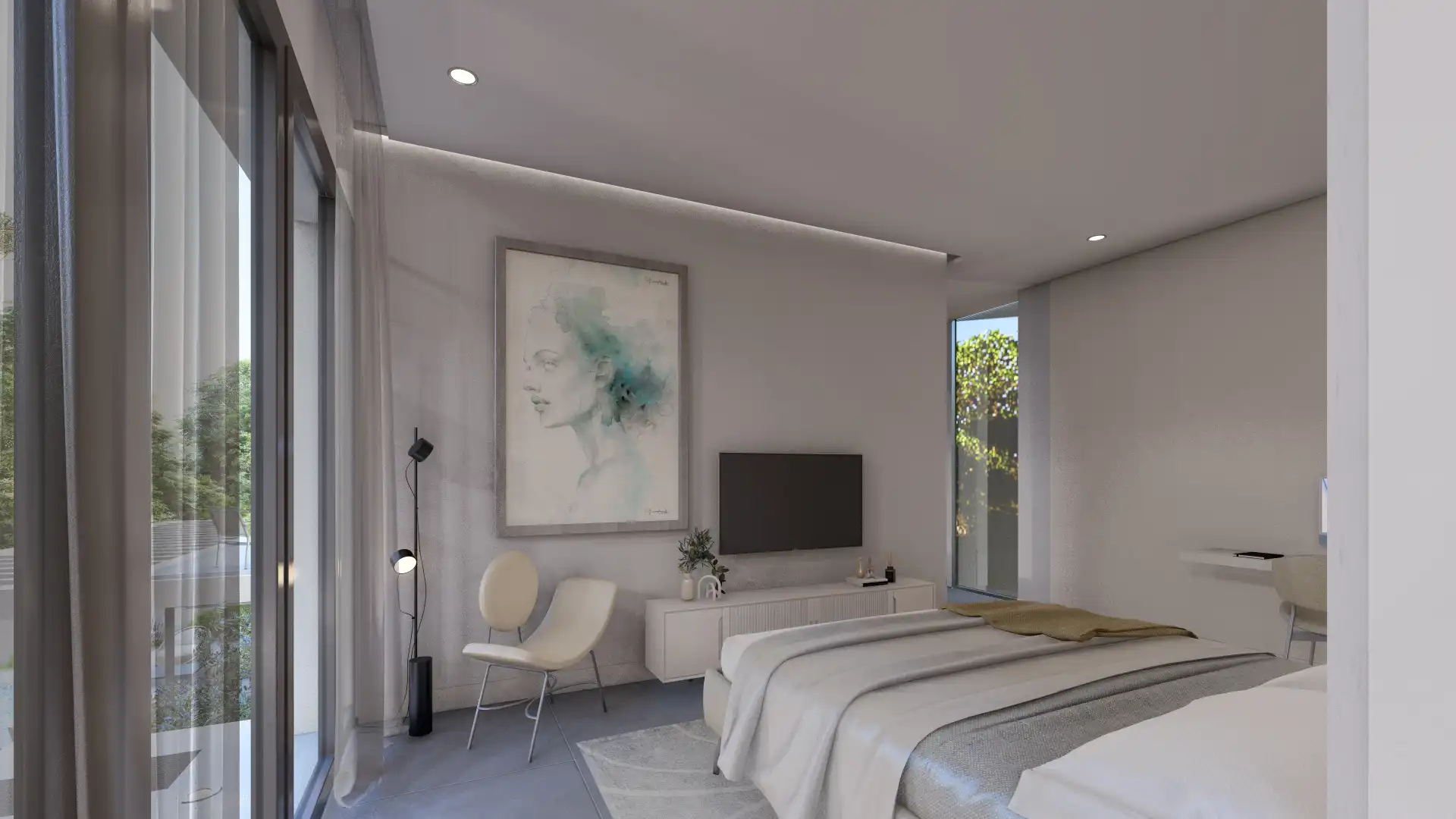 Dormitori de Casa o xalet en venda en Las Rozas de Madrid amb Aire condicionat, Calefacció i Jardí privat