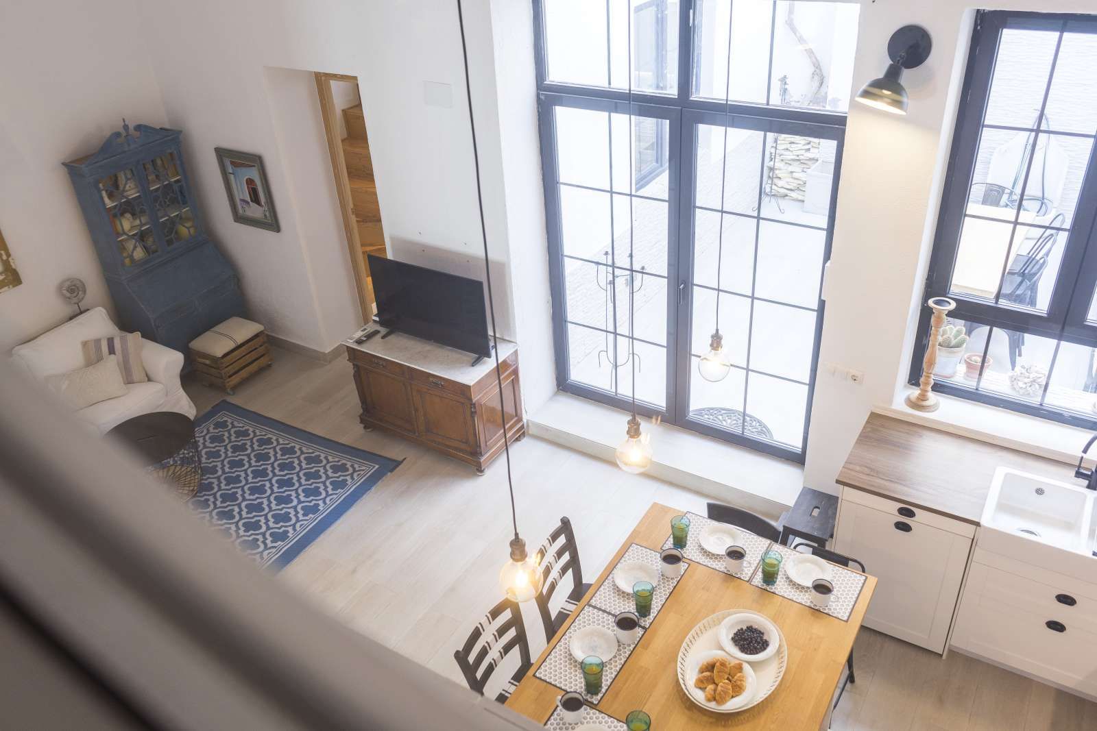 Living room of Apartment to share in Málaga Capital  with Air Conditioner and Terrace