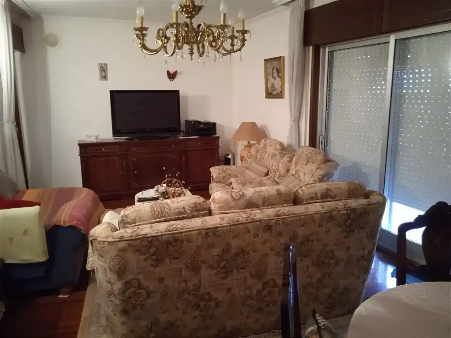 Sala d'estar de Apartament en venda en A Guarda   amb Jardí privat, Parquet i Traster
