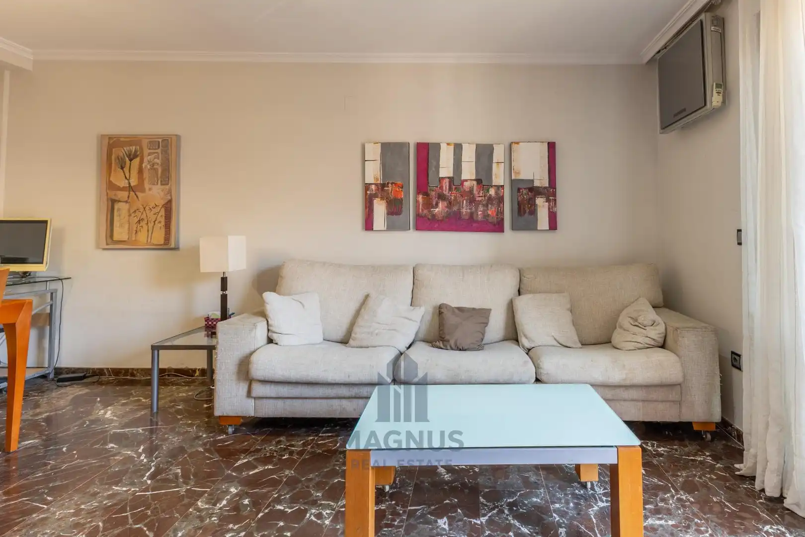 Sala de estar de Piso en venta en Valencia con Aire acondicionado, Calefacción y Balcón