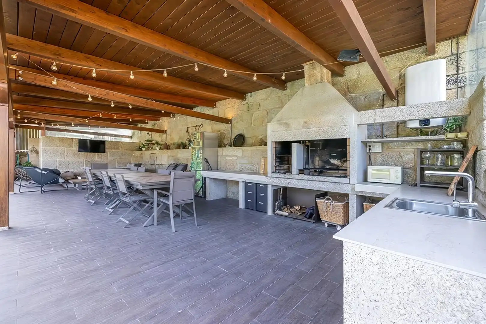 Terraza de Casa o chalet en venta en Vigo  con Calefacción, Jardín privado y Terraza