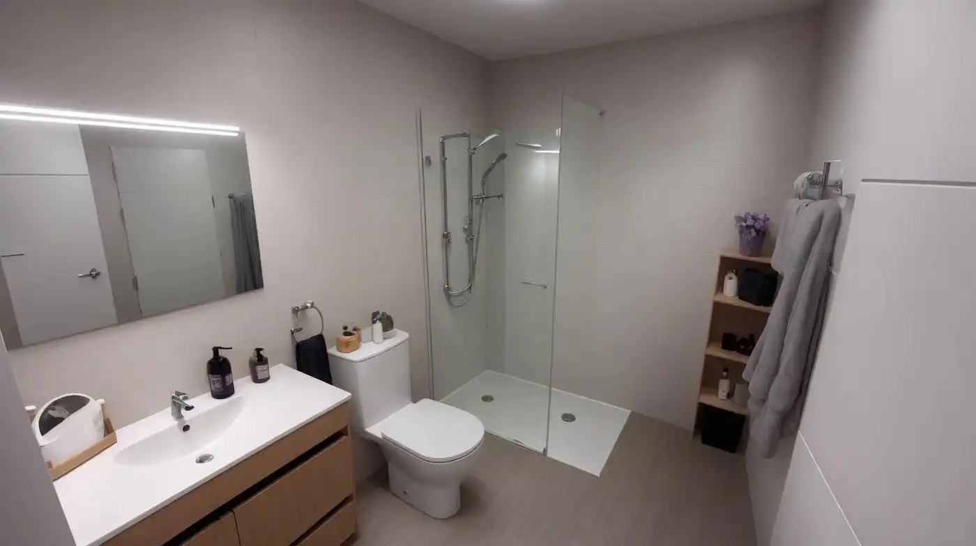 Baño de Casa o chalet en venta en La Ràpita con Aire acondicionado, Calefacción y Terraza