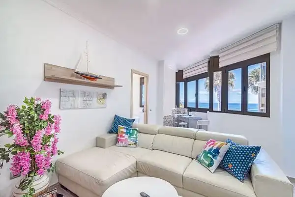 Living room of Flat for rent in Las Palmas de Gran Canaria  with Furnished, Oven and Washing machine