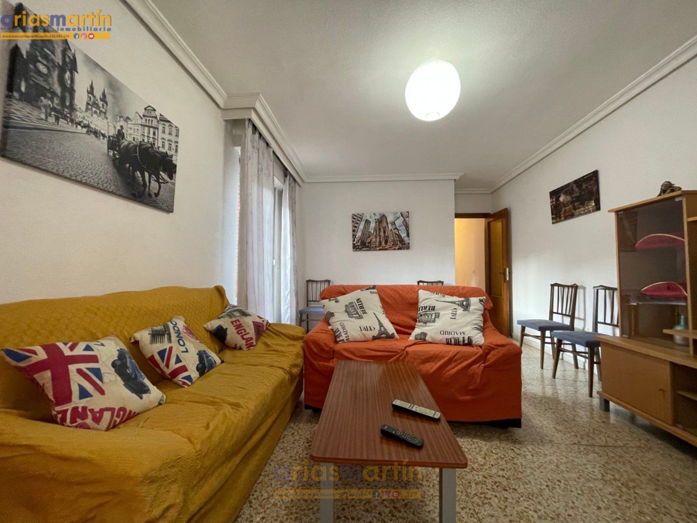 Living room of Flat to rent in Salamanca Capital  with Heating, Terrace and Furnished