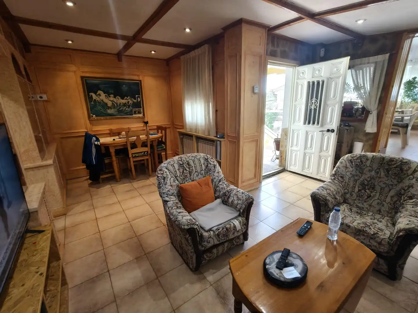 Sala d'estar de Casa o xalet en venda en Casarrubios del Monte amb Aire condicionat, Calefacció i Jardí privat